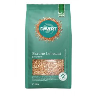Leinsaat geschrotet