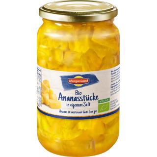 Ananas-Stücke, im eigenen Saft