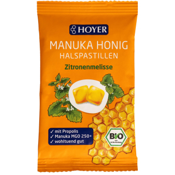 Manukahonig-Halspastillen Zitronenmelisse
