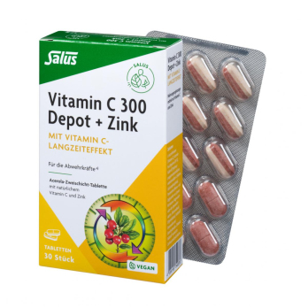 Vitamin C-300-Depot + Zink Tabletten
