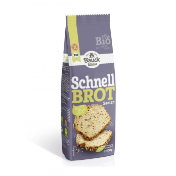 Schnellbrot mit Saaten, glutenfrei