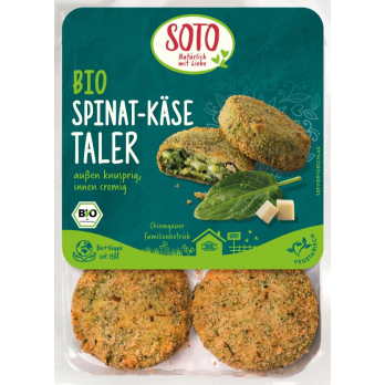 Spinat-Käse-Taler - außen knusprig, innen cremig (Blattspinat,Gouda)