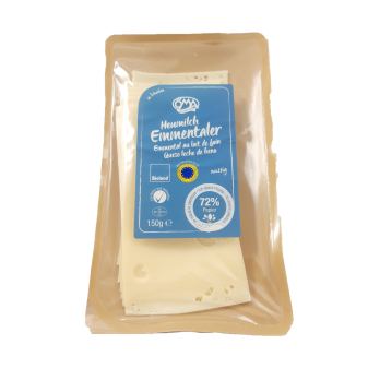 Käse Emmentaler aus Heumilch in Scheiben