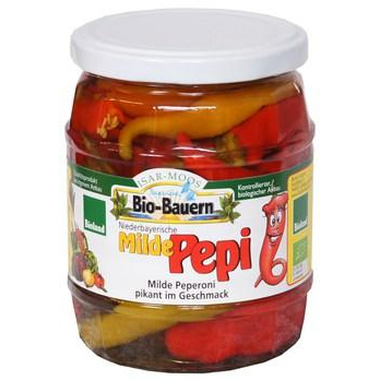 Peperoni mild im Glas "Milde Pepi"