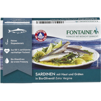 Sardinen mit Haut & Gräten in Olivenöl