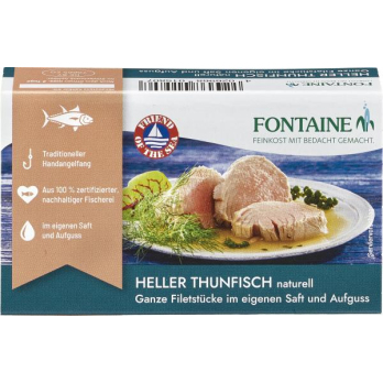 Fisch Thunfisch hell naturell im Saft