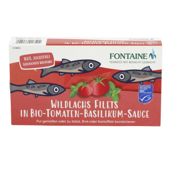 Wildlachs-Filet Tomate-Basilikum