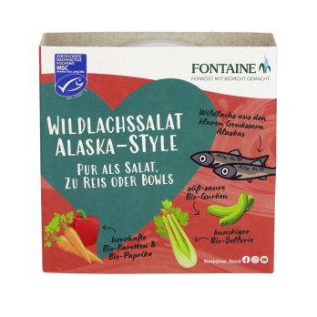 Wildlachs-Salat Alaska