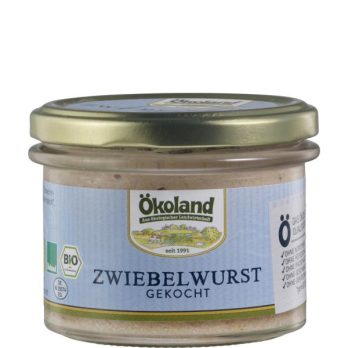 Zwiebelwurst gekocht im Glas