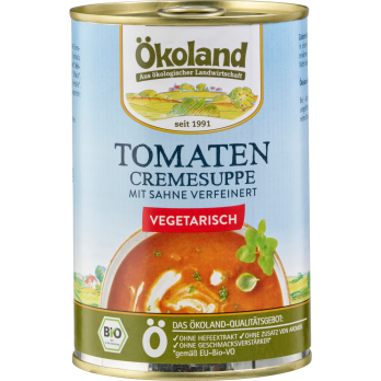 Tomatencremesuppe vegetarisch in der Dose