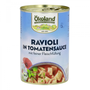 Ravioli mit Fleischfüllung in Tomatensauce ( Dose)