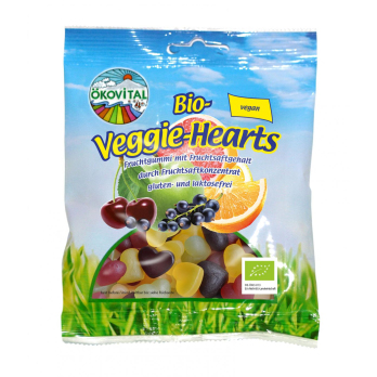 Gummibärchen Veggie-Hearts - vegan