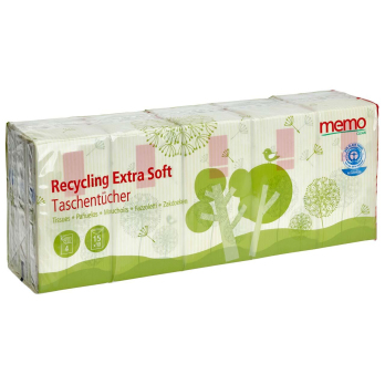 Taschentücher Recycling ´memo´