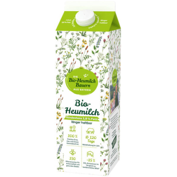 Milch Heumilch, 3.8%, länger