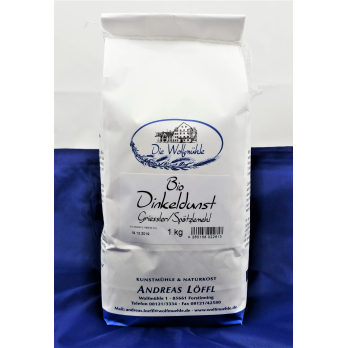 Dinkelmehl `Dunst` f. Spätzle, Wolfmühle