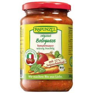Tomatensauce Bolognese, vegan mit 12 % Soja