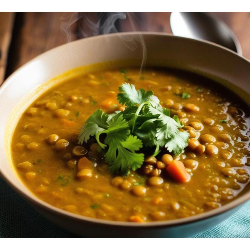 Indische Linsensuppe Vegan