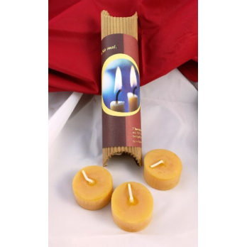 Kerze Teelichter 7 Stück natur