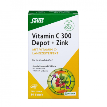Vitamin C-300-Depot + Zink Tabletten
