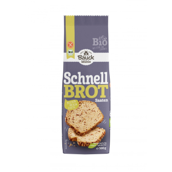 Schnellbrot mit Saaten, glutenfrei