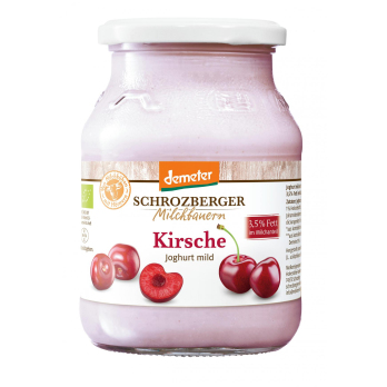 Jogurt Kirsche im Glas