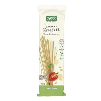 Nudeln Spaghetti aus Emmer dunkel