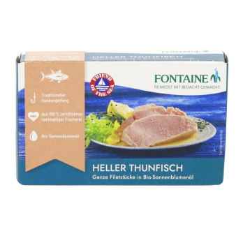 Fisch Thunfisch hell in Sonnenblumenöl