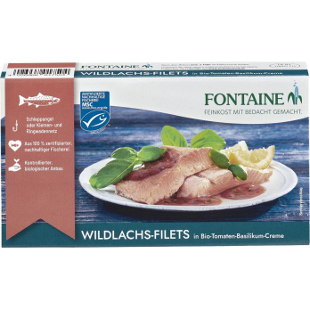 Wildlachs-Filet Tomate-Basilikum