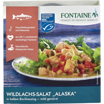 Wildlachs-Salat Alaska