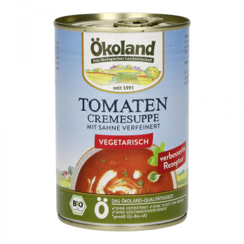 Tomatencremesuppe vegetarisch in der Dose