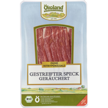 Gestreifter Speck, geräuchert