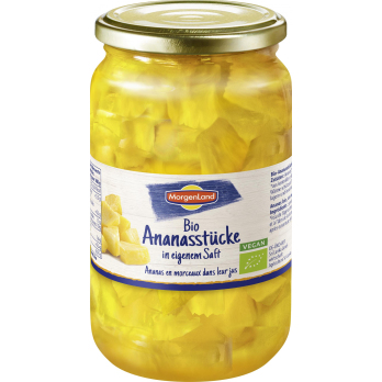 Ananas-Stücke, im eigenen Saft