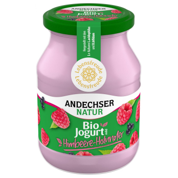 Jogurt Himbeer-Holunder im Glas