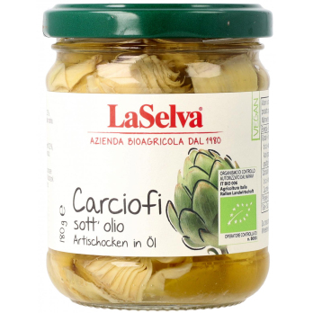 Artischocken Viertel in Öl