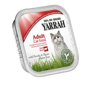 Katzenfutter Rind / Huhn Naßfutter- Aludose 16x 100g